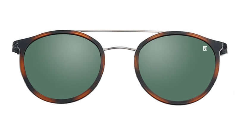 The Rockefeller Tortoise Shell / Bottle Green Sunglasses