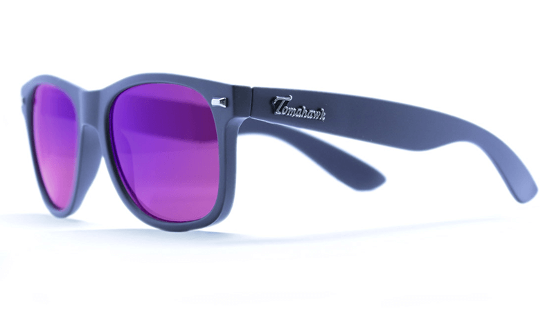 Bartons Matte Black / Purple Sunglasses