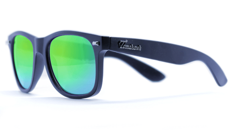 Boomslangs Matte Black / Green Sunglasses