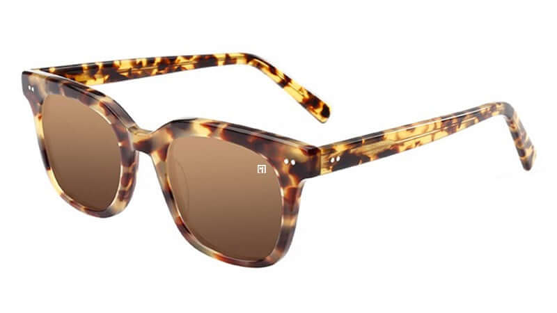 The Riskrunners Glossy Tortoise Shell / Amber Sunglasses