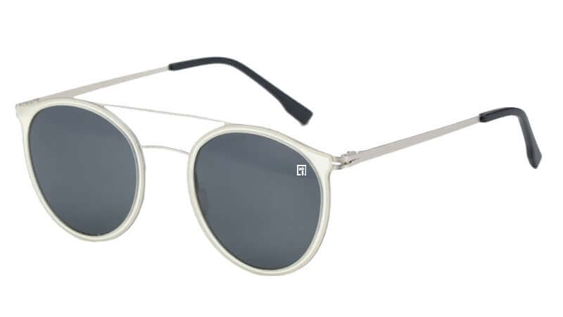 The FlatIrons Silver / Smoke Sunglasses
