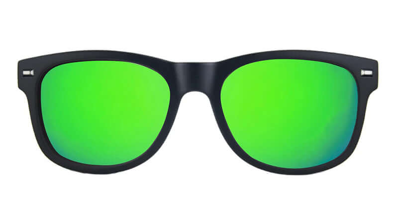 Boomslangs Matte Black / Green Sunglasses