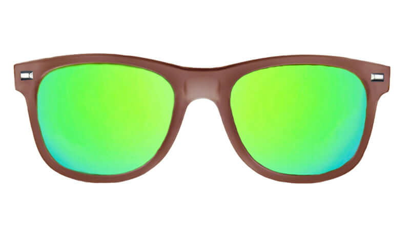 Fried Pickles Frosted Brown / Green Sunglasses