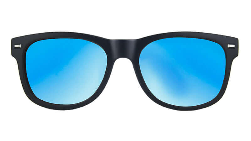 JamJars Matte Black / Light Blue Sunglasses