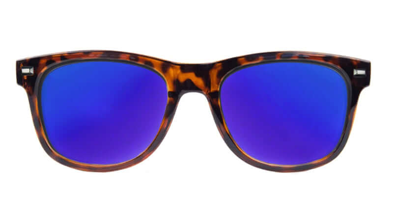 Nardos Glossy Tortoise Shell / Dark Blue Sunglasses