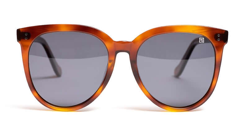 The Korras Glossy Bourbon Tortoise Shell / Smoke Sunglasses