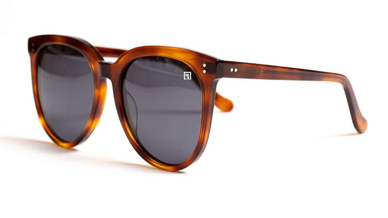 The Korras Glossy Bourbon Tortoise Shell / Smoke Sunglasses