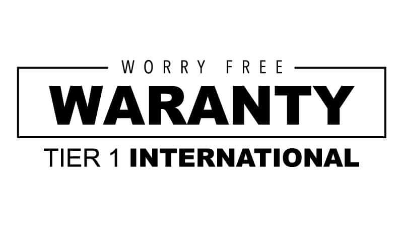 Worry Free Warranty/Replacement Program (Tier 1 International) Tomahawk Shades LLC