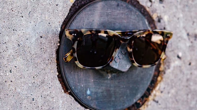 The Riskrunners Glossy Tortoise Shell / Amber Sunglasses