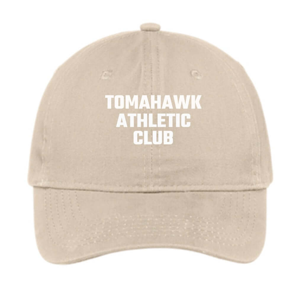 Tomahawk Athletic Club Dad Hat (Sand) Tomahawk Athletic Club