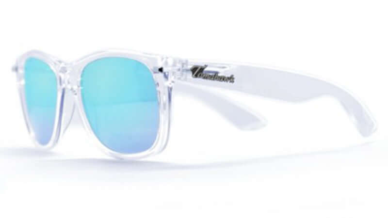 Co-Pilots Frosted Clear / Light Blue Sunglasses