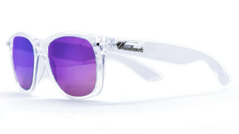 Wabajacks Frosted Clear / Purple Sunglasses
