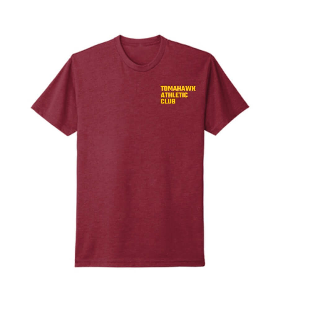 Tomahawk Athletic Club T-Shirt (Maroon) Tomahawk Athletic Club