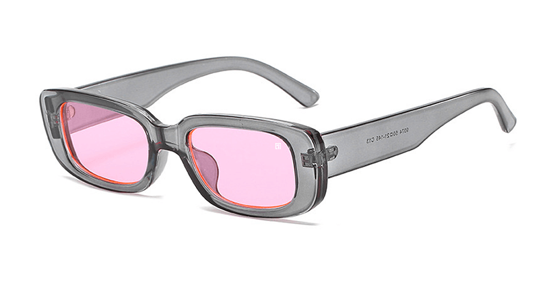 The Jackson Clear Gray / Pink Sunglasses