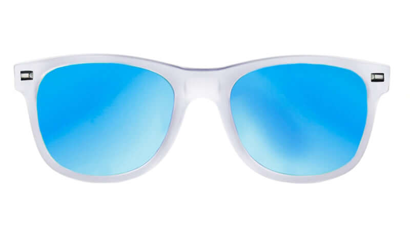 Co-Pilots Frosted Clear / Light Blue Sunglasses