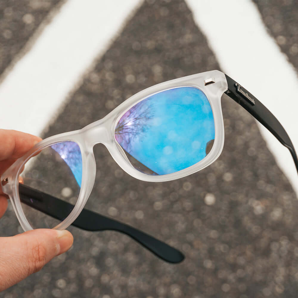 BlueLight+ Elite Collection (Ice Breakers) Matte Black / Frosted Clear Sunglasses